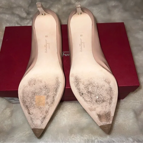 Salvatore Ferragamo Blush Pink Heels - Picture 5 of 7